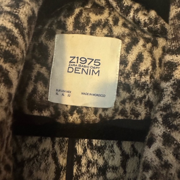 Zara Leopard Print Women's Coat, XL - Picture 6 of 6